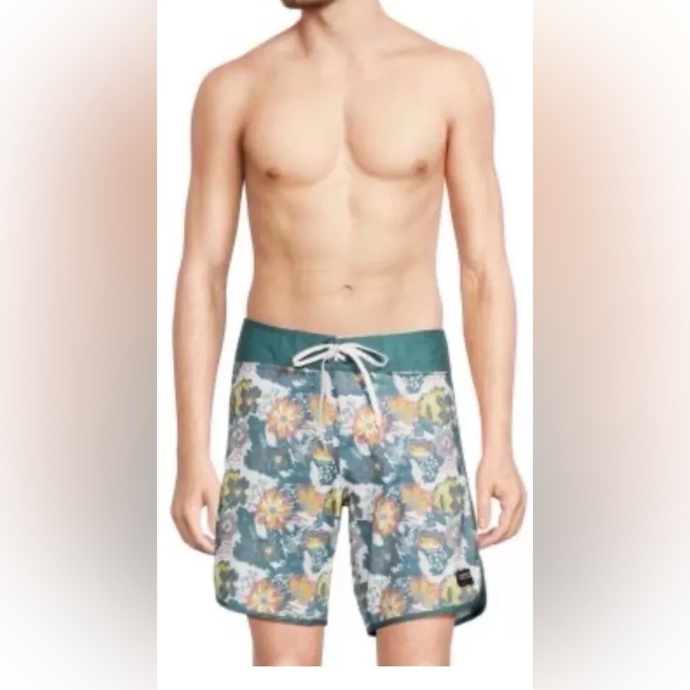 Ezekiel Men's Jeremy Floral Board shorts Swim Size 38 NWOT